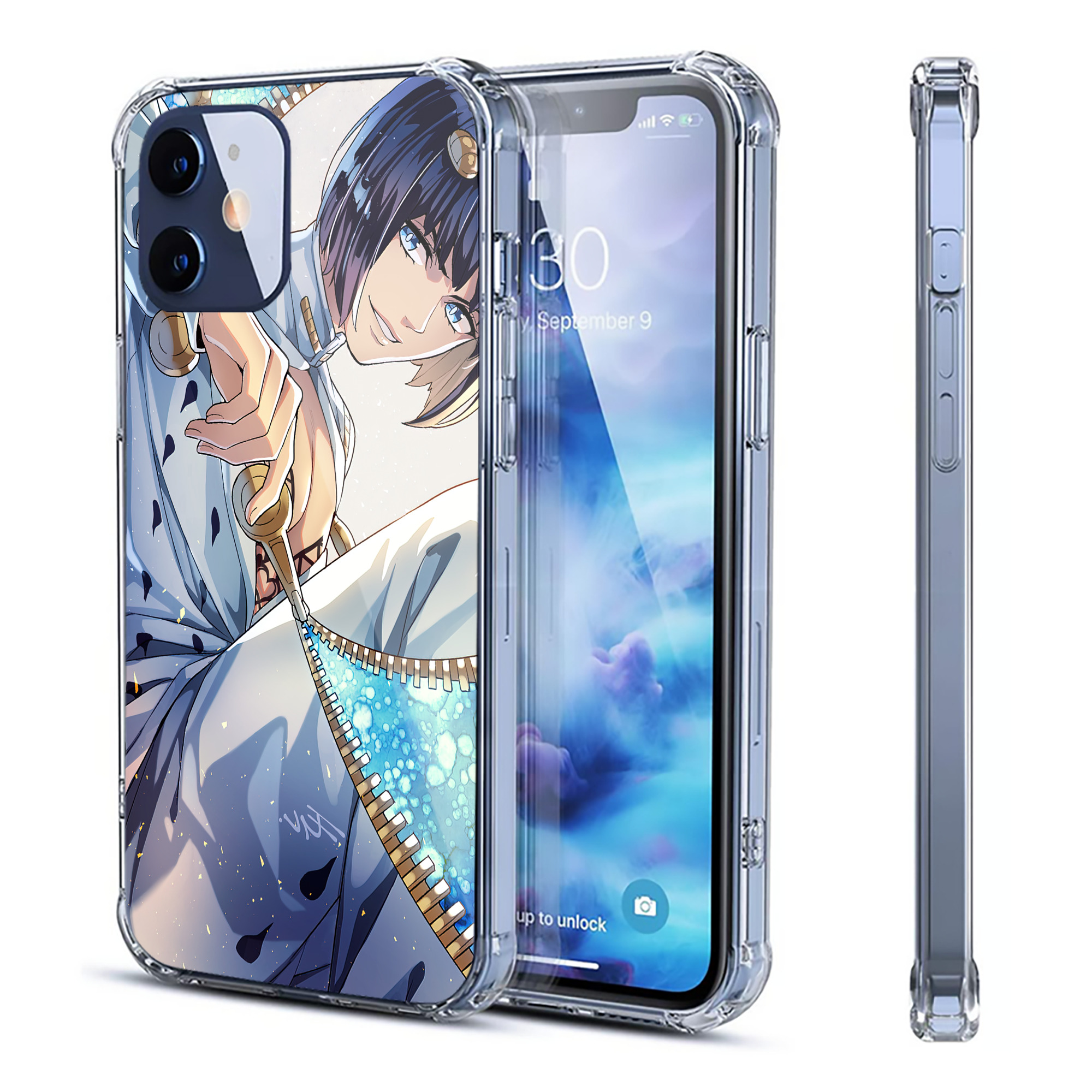 （画像用） ジョジョの奇妙な冒険 JoJo's Bizarre Adventure 【iPhone 12シリーズ対応】透明スマホケース（クリアソフトケース）